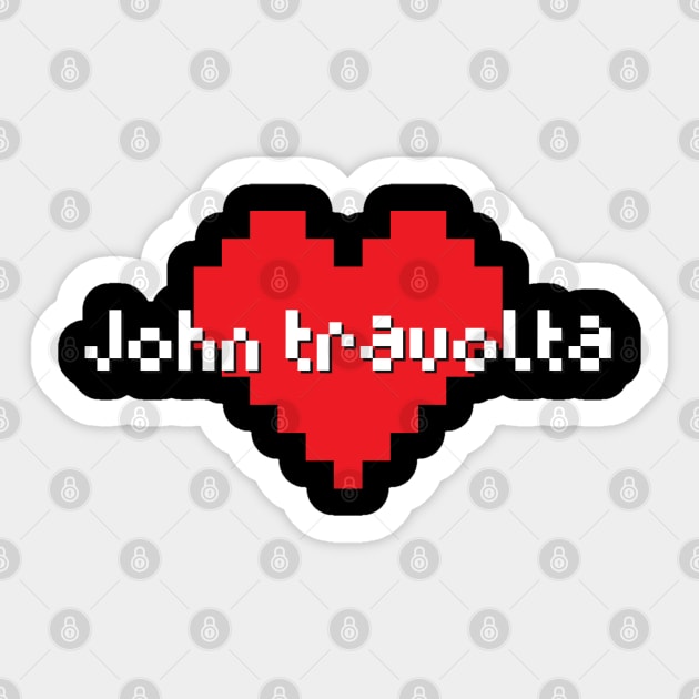 John travolta -> pixel art Sticker by LadyLily